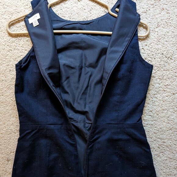 NWOT J.Crew Tweed Sheath Dress with Waist Buttons - Picture 8 of 8